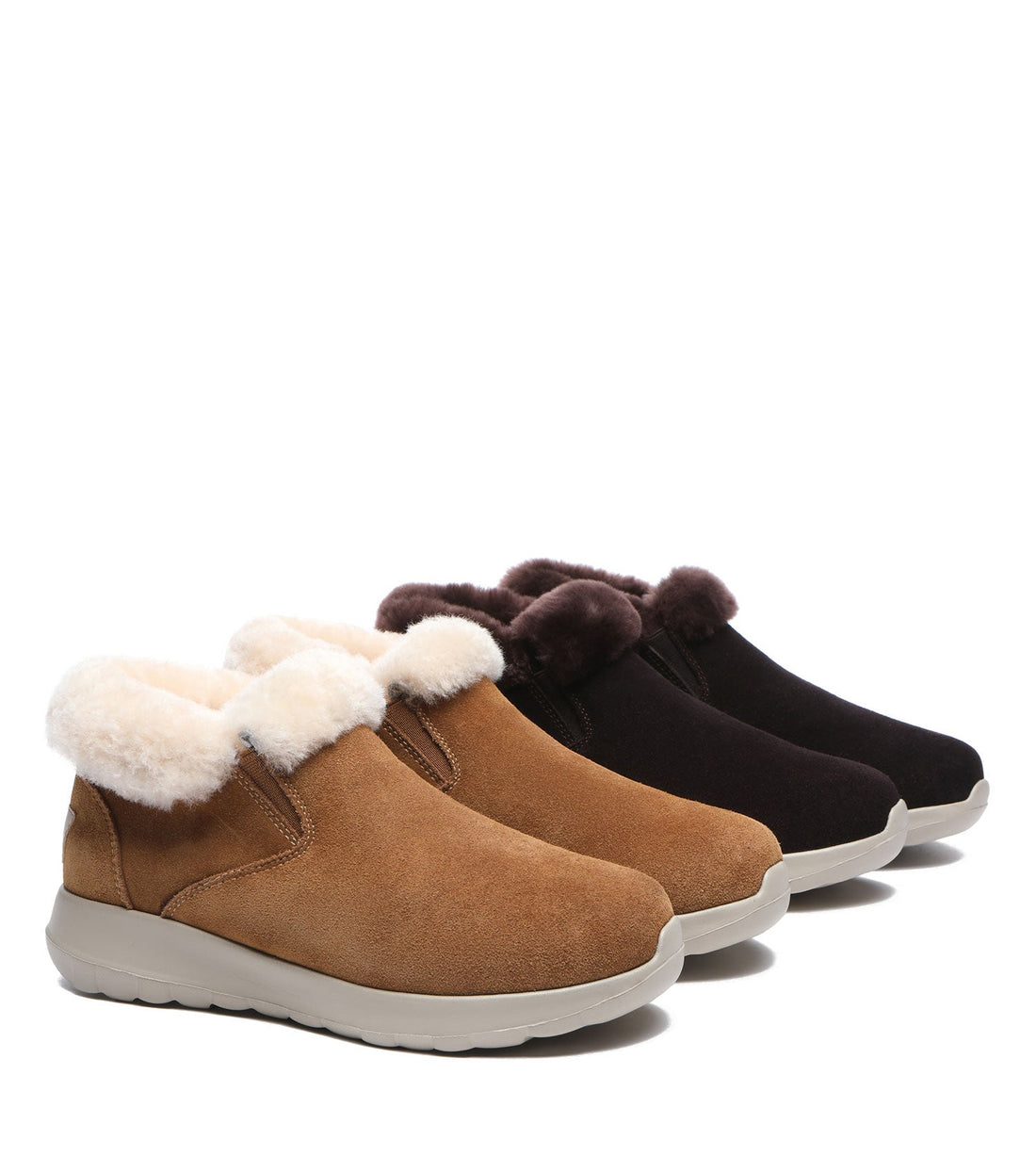 TARRAMARRA Sheepskin Wool Ankle Slipper Women UGG Tana-Slippers-PEROZ Accessories