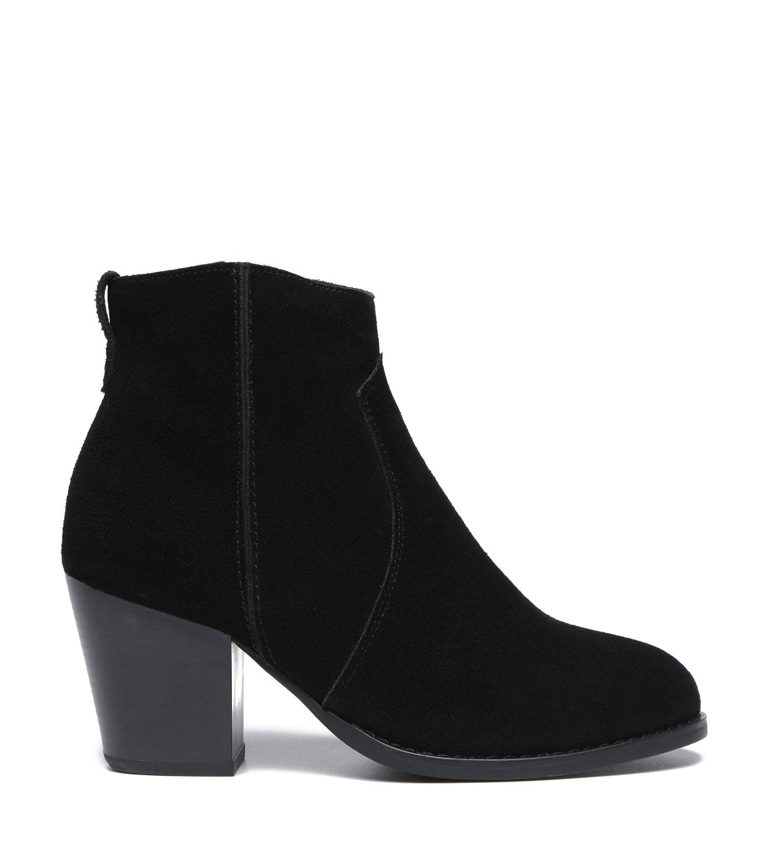 TARRAMARRA Ankle Leather Zipper Heel Boots Women Velora-Boots-PEROZ Accessories
