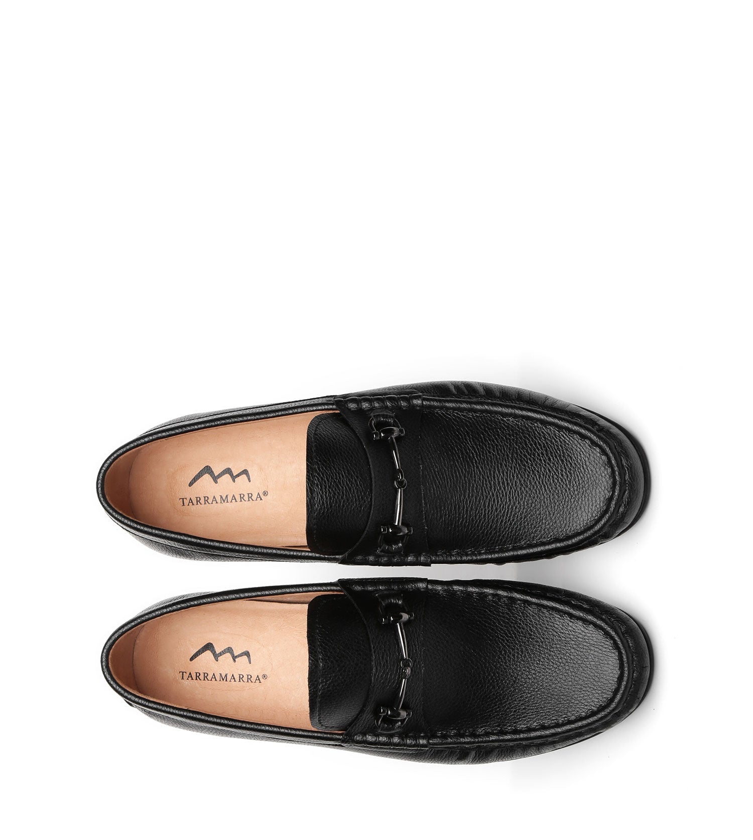 TARRAMARRA Leather Black Loafers Men Colin-Loafers &amp; Moccasins-PEROZ Accessories