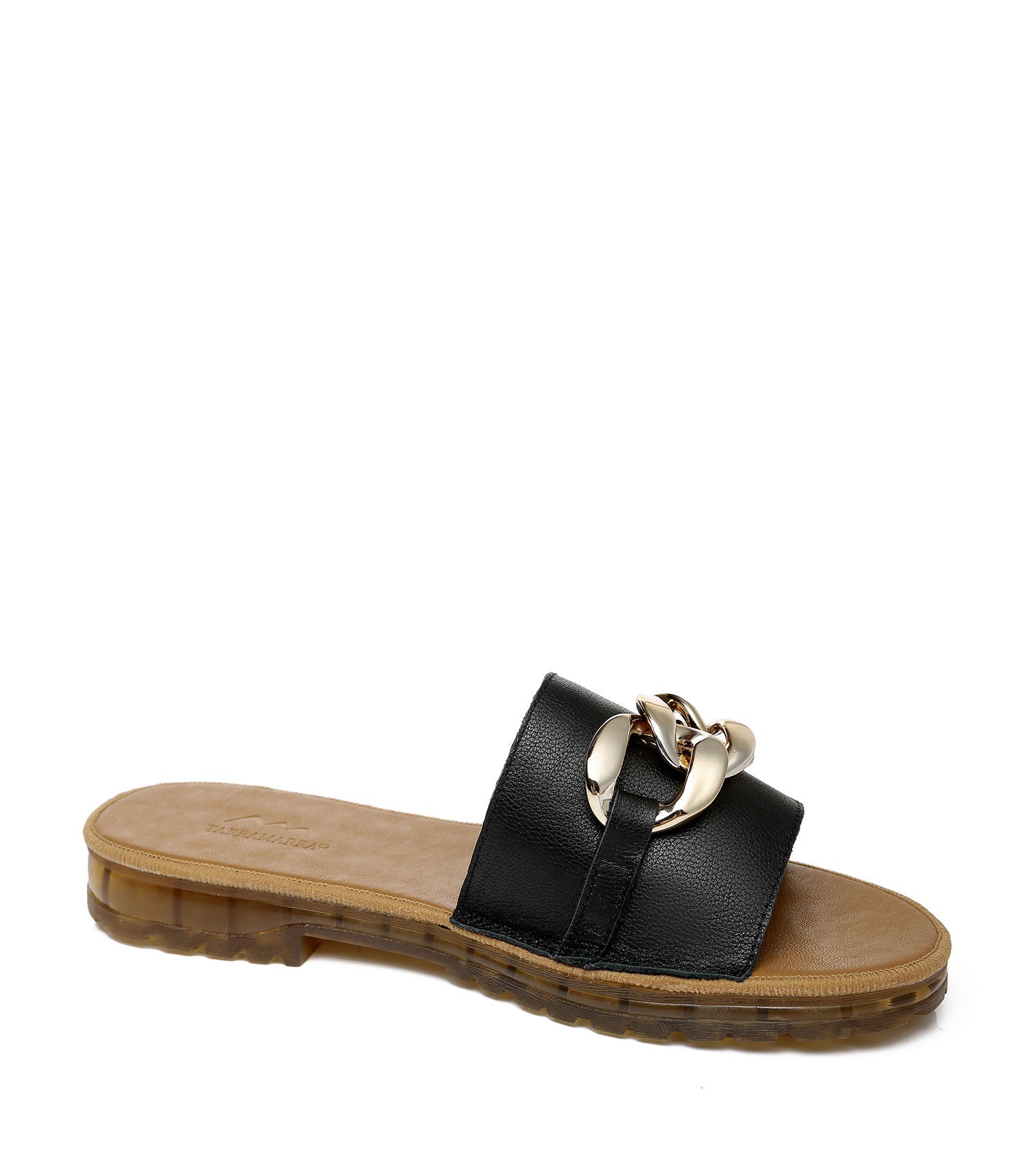 TARRAMARRA Leather Flat Slides Women Jianna Ultra Soft Footbed-Slides-PEROZ Accessories