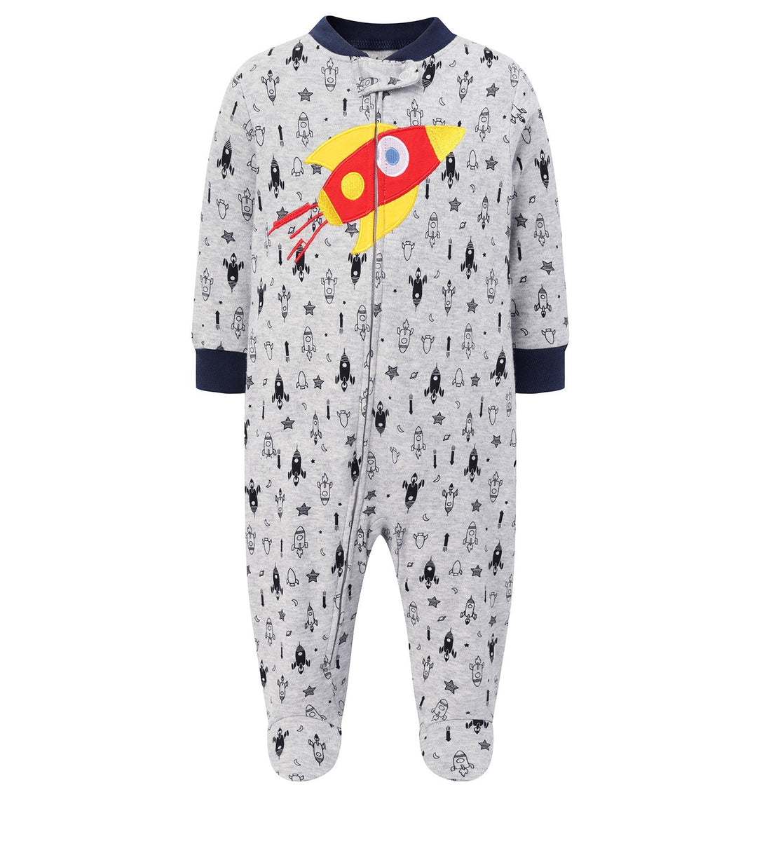 TARRAMARRA Baby Romper Zip Growsuit Long Sleeves 100% cotton-Baby One-piece-PEROZ Accessories