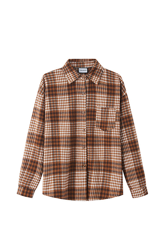 TARRAMARRA Check Flannel Shirt Women Brianna-Shirts &amp; Tops-PEROZ Accessories