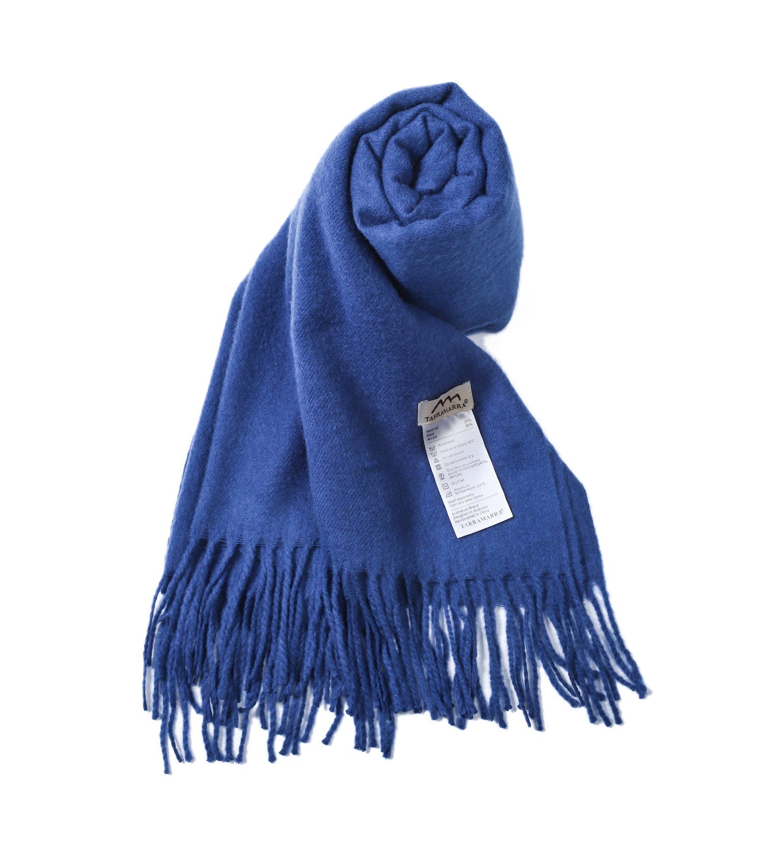 TARRAMARRA 4 Colors Wool Blend Nonnie Plain Scarf-Scarves-PEROZ Accessories