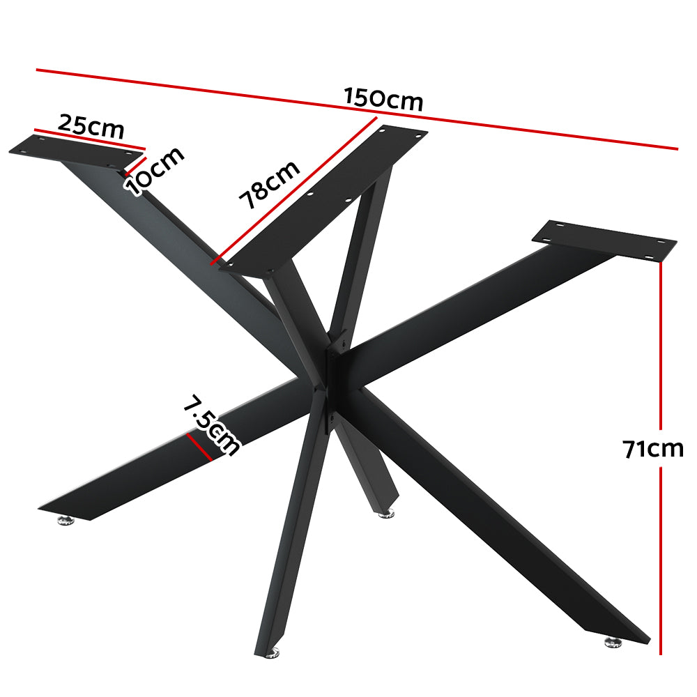 Artiss Starburst Table Legs Coffee Dining Table Legs DIY Metal Leg 150X78cm-Home &amp; Garden &gt; DIY-PEROZ Accessories