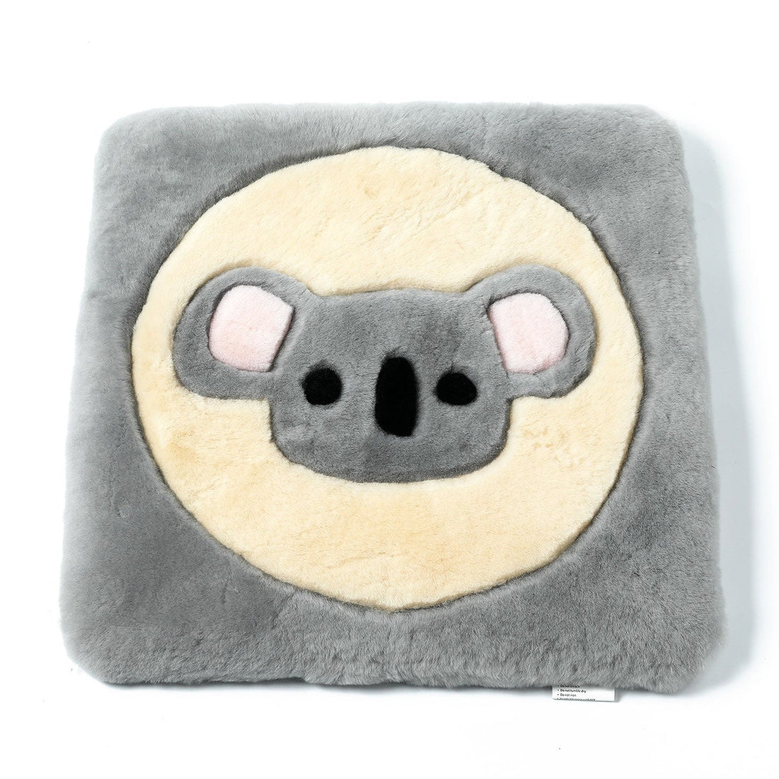 TARRAMARRA Double Faced Sheepskin Wool Kids Koala Graphic Pattern Wool Cushion-Cushions-PEROZ Accessories