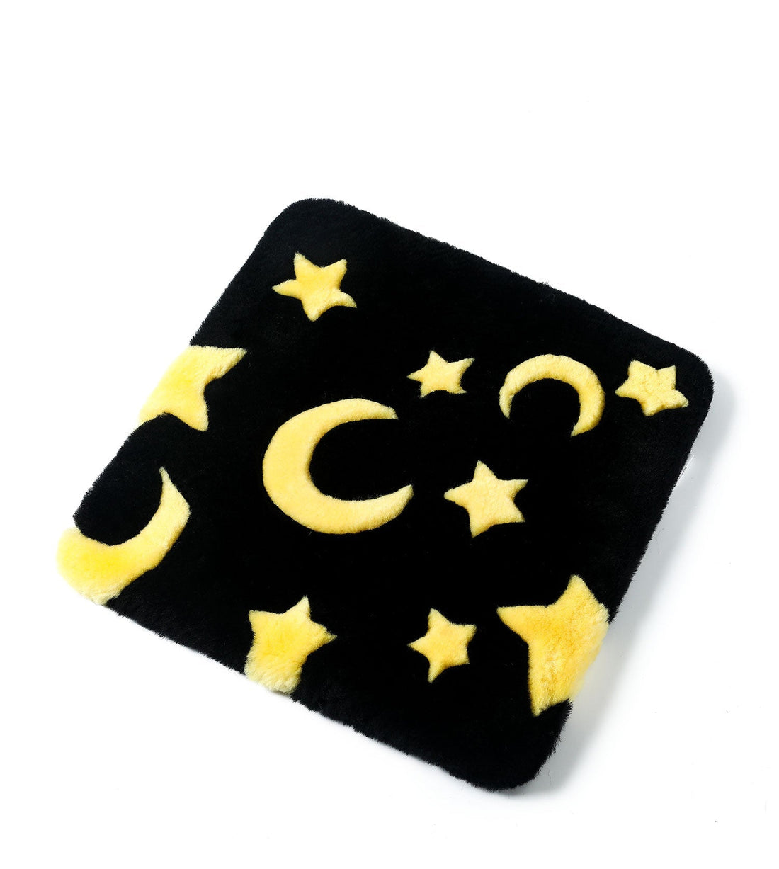 TARRAMARRA Star Moon Pattern Cushion Sheepskin Wool-Chair &amp; Sofa Cushions-PEROZ Accessories