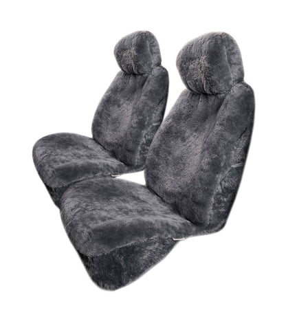 TARRAMARRA Sheepskin Car Seat Covers Tarramara Twin Pack-Seat Covers &amp; Mats-PEROZ Accessories