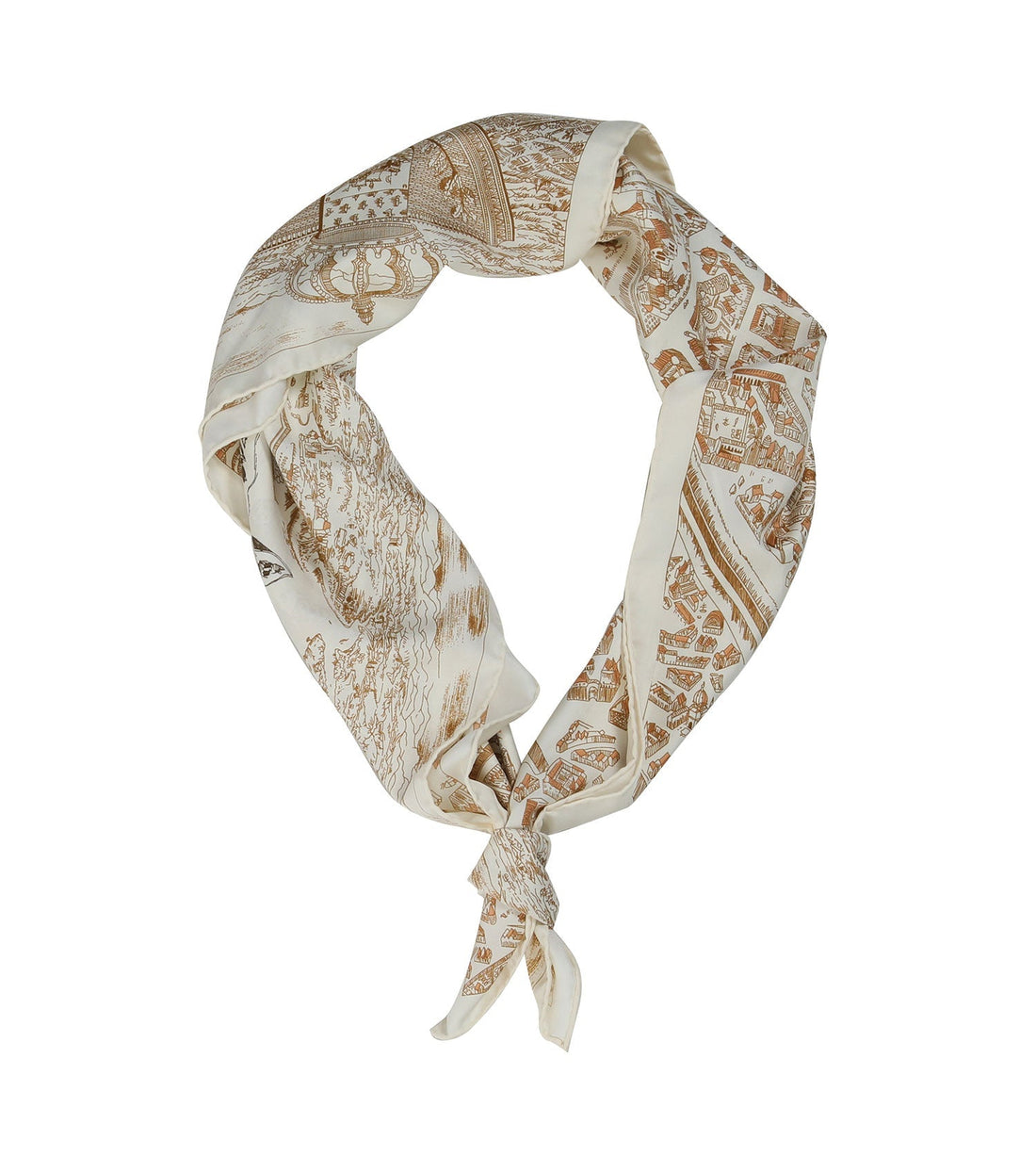 TARRAMARRA Printed Square Rayon Silk Scarf Multiple Patterns And Colours-Scarves-PEROZ Accessories