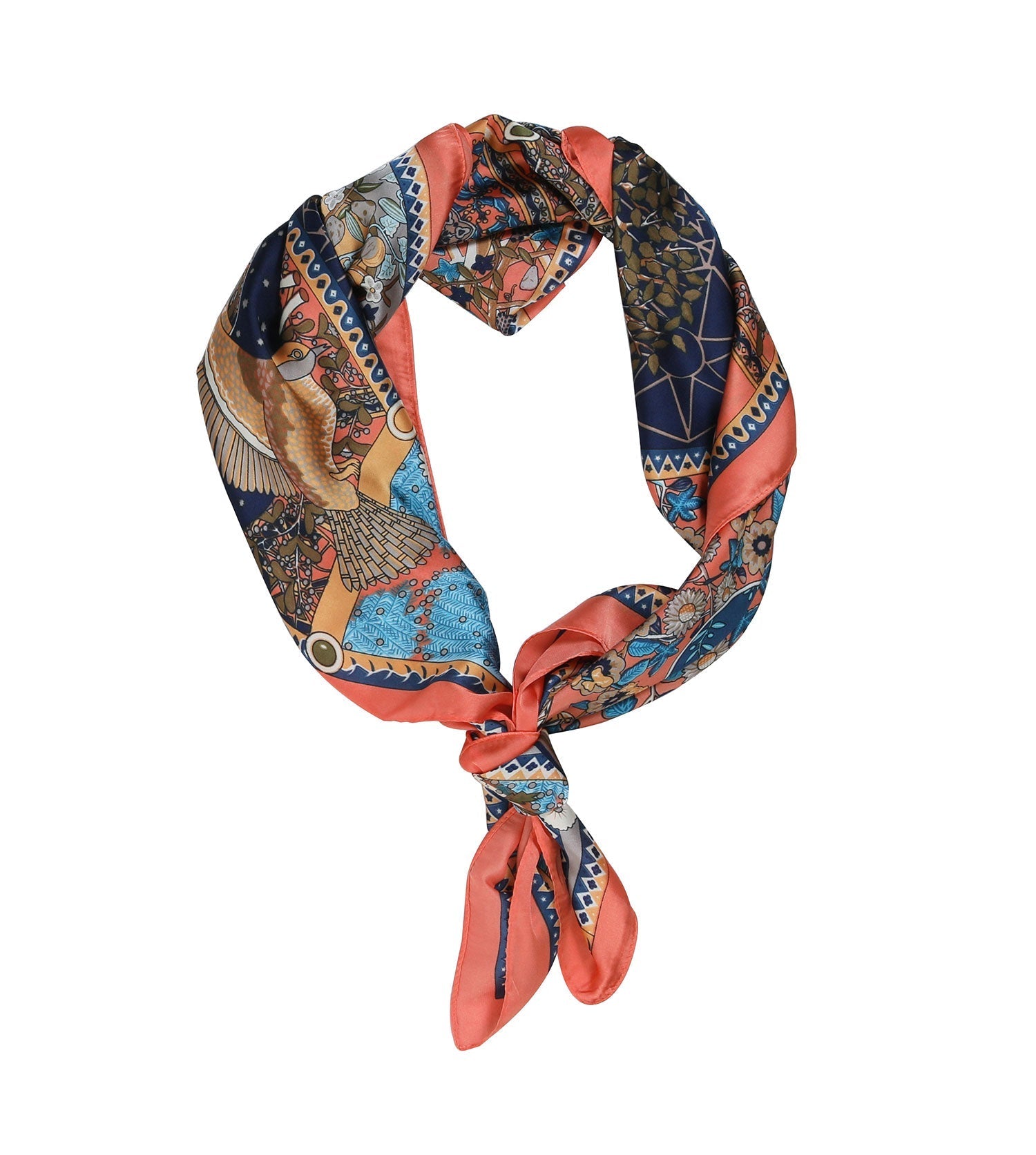 TARRAMARRA Printed Square Rayon Silk Scarf Multiple Patterns And Colours-Scarves-PEROZ Accessories