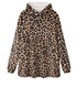 TARRAMARRA Reversible Hoodie Blanket Unisex Leopard Print-Hoodie Blankets-PEROZ Accessories