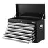 Giantz 10-Drawer Tool Box Chest Cabinet Garage Storage Toolbox Black Silver-Tools > Tools Storage-PEROZ Accessories