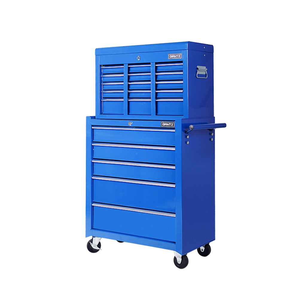 Giantz 14 Drawers Toolbox Chest Cabinet Mechanic Trolley Garage Tool Storage Box-Tools &gt; Tools Storage-PEROZ Accessories