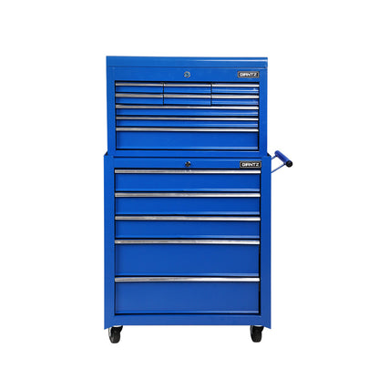 Giantz 14 Drawers Toolbox Chest Cabinet Mechanic Trolley Garage Tool Storage Box-Tools &gt; Tools Storage-PEROZ Accessories
