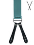 BRACES. X-Back with Leather Ends. Plain Teal. 35mm width.-Braces-PEROZ Accessories