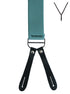 BRACES. Y-Back with Leather Ends. Plain Teal. 35mm width.-Braces-PEROZ Accessories