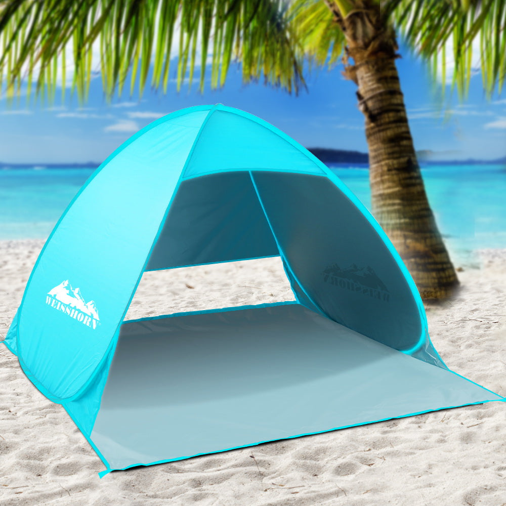 Weisshorn Pop Up Beach Tent Camping Hiking 3 Person Sun Shade Fishing Shelter-Outdoor &gt; Camping-PEROZ Accessories