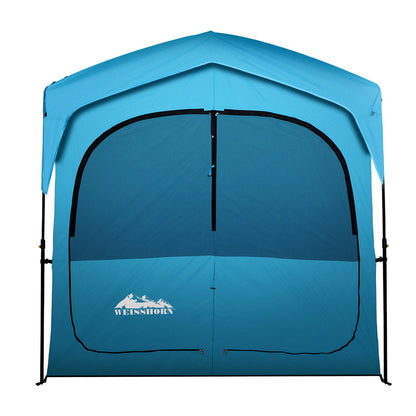 Weisshorn Pop Up Camping Shower Tent Portable Toilet Outdoor Change Room Blue-Outdoor &gt; Camping-PEROZ Accessories