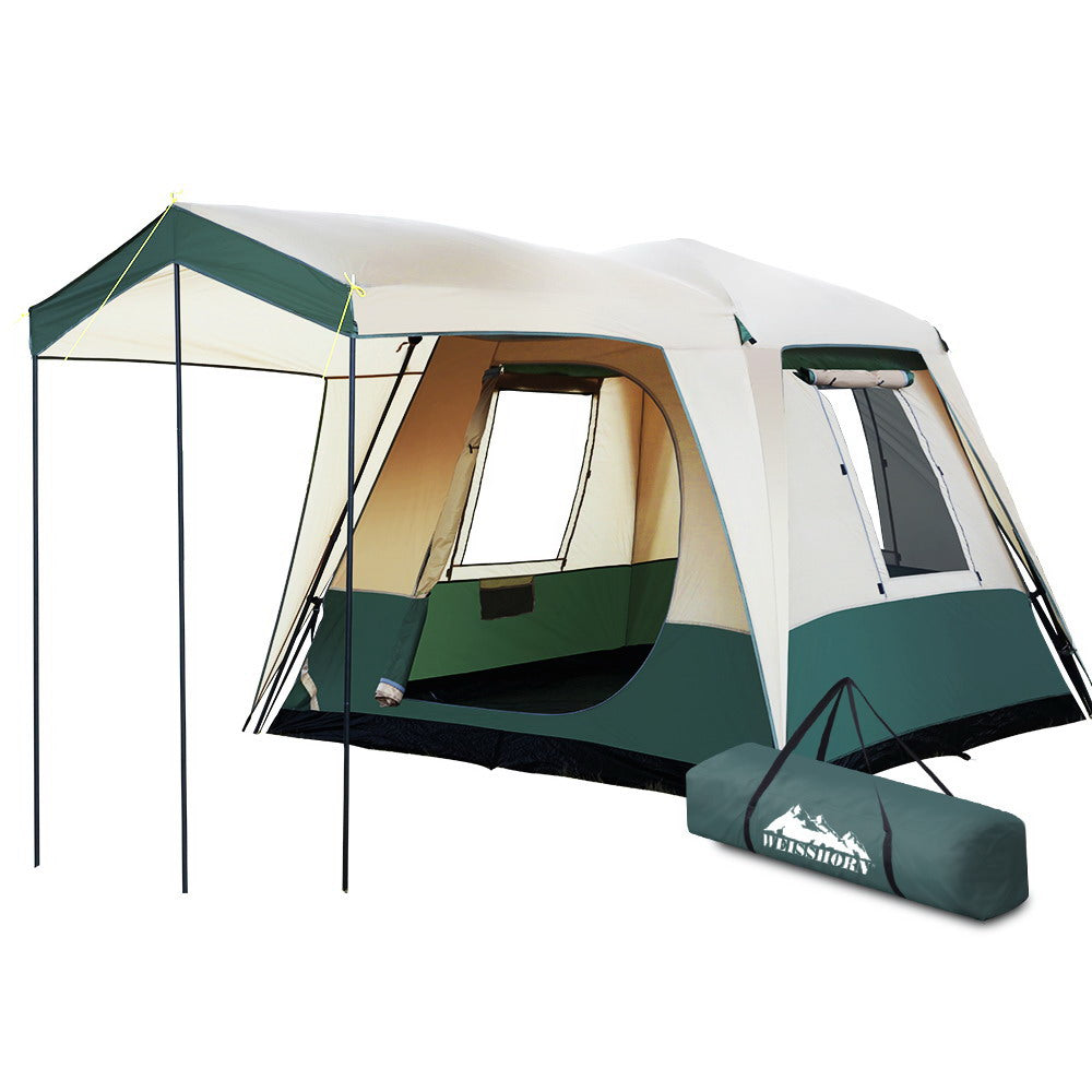 Weisshorn Instant Up Camping Tent 4 Person Pop up Tents Family Hiking Dome Camp-Outdoor &gt; Camping-PEROZ Accessories