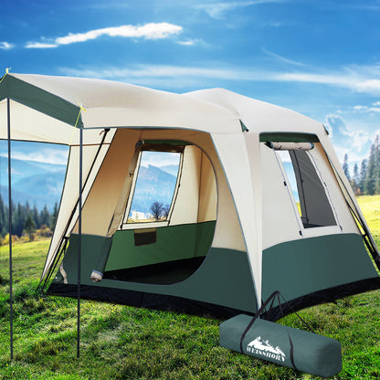 Weisshorn Instant Up Camping Tent 4 Person Pop up Tents Family Hiking Dome Camp-Outdoor &gt; Camping-PEROZ Accessories