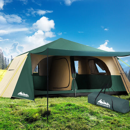 Weisshorn Instant Up Camping Tent 8 Person Pop up Tents Family Hiking Dome Camp-Outdoor &gt; Camping-PEROZ Accessories