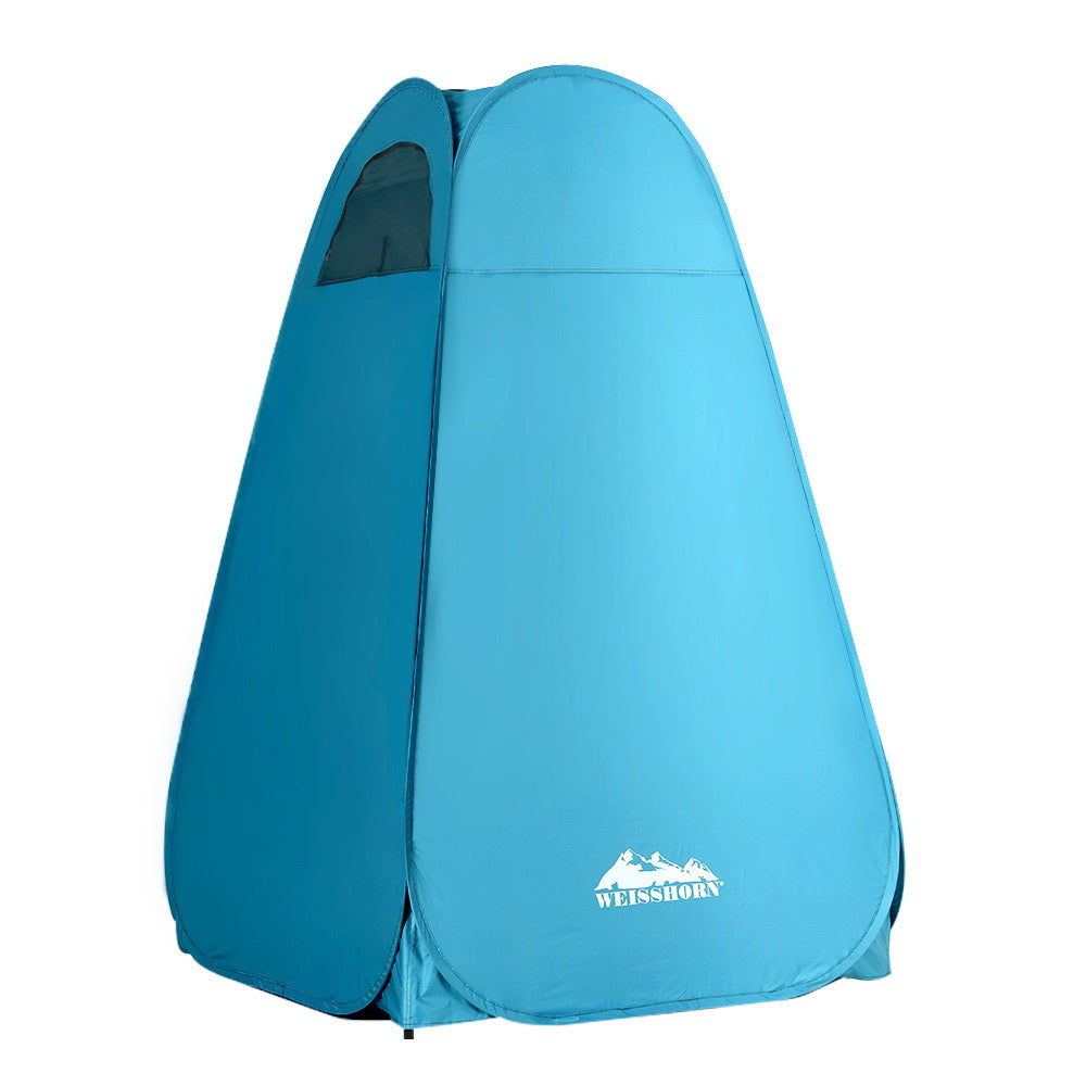 Weisshorn Pop-up Shower Tent Camping Outdoor Toilet Privacy Change Room Blue-Outdoor &gt; Camping-PEROZ Accessories