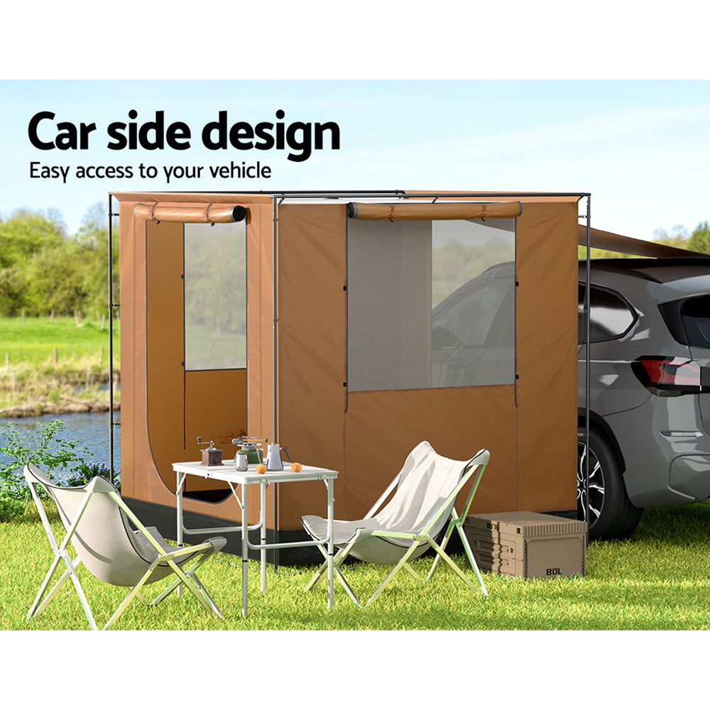Weisshorn Camping Tent Car SUV Side Awning Canopy Portable Outdoor Shelter 4WD-Outdoor &gt; Camping-PEROZ Accessories