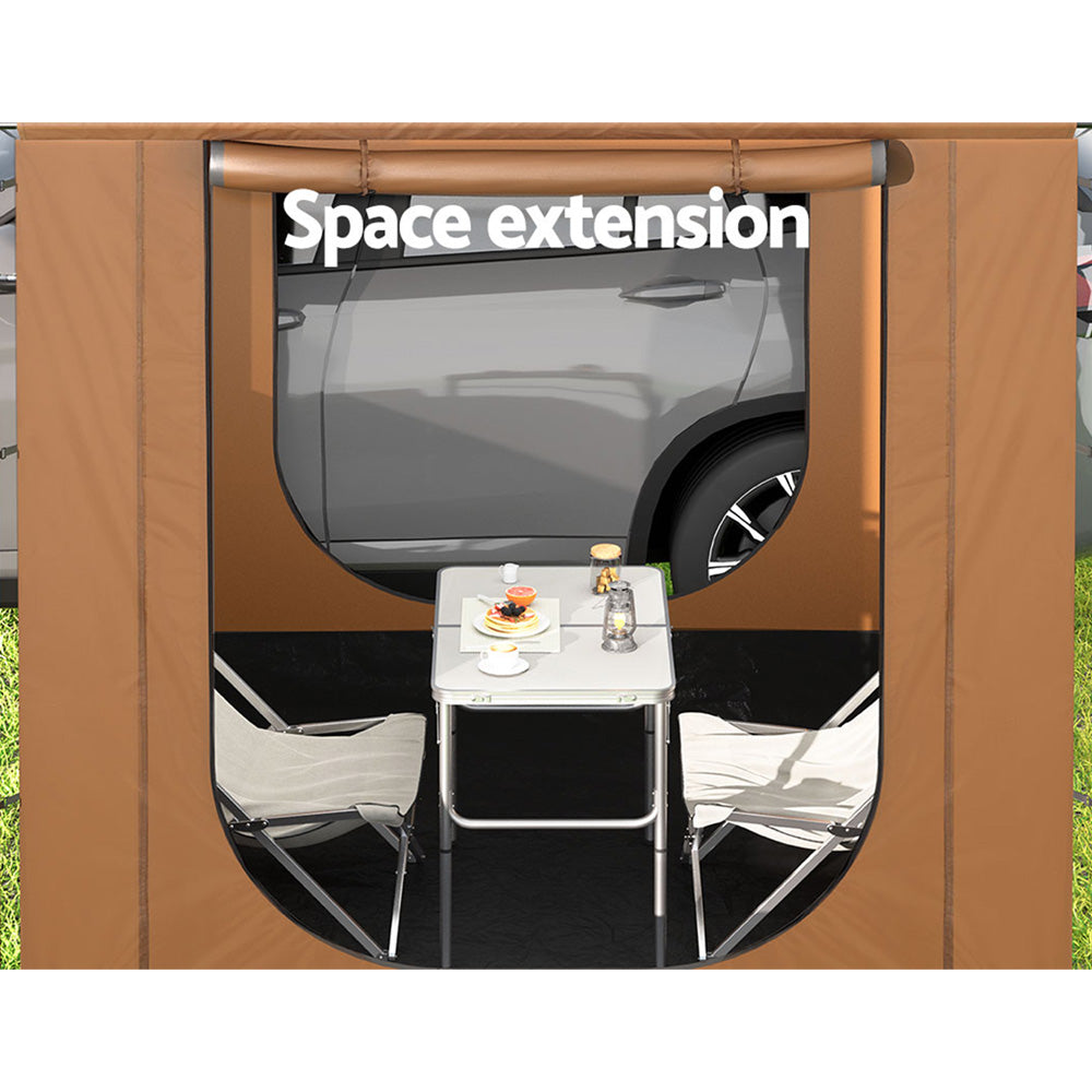 Weisshorn Camping Tent Car SUV Side Awning Canopy Portable Outdoor Shelter 4WD-Outdoor &gt; Camping-PEROZ Accessories