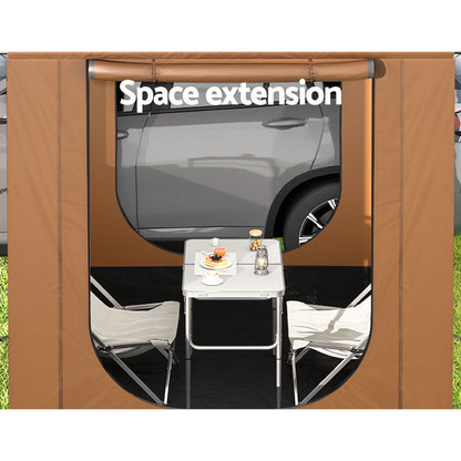 Weisshorn Camping Tent Car SUV Side Awning Canopy Portable Outdoor Shelter 4WD-Outdoor &gt; Camping-PEROZ Accessories