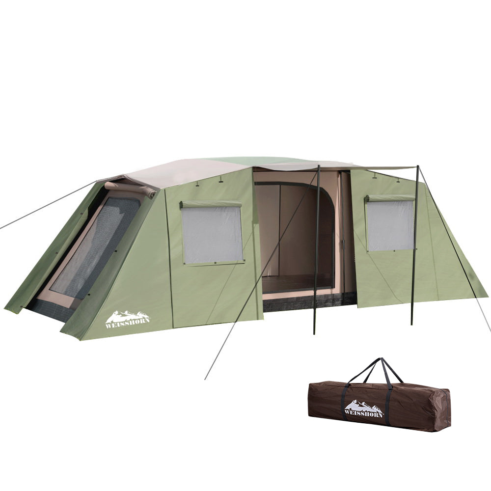 Weisshorn Camping Tent 10 Person Instant Up Tents Outdoor Family Hiking 3 Rooms-Outdoor &gt; Camping-PEROZ Accessories