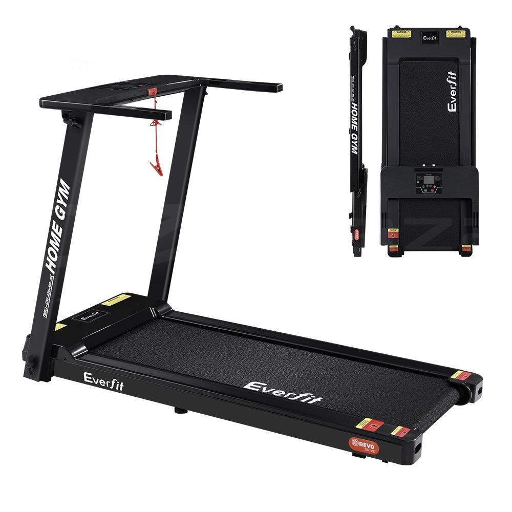Everfit Electric Treadmill Home Gym Exercise Running Machine Fitness Equipment Compact Fully Foldable 420mm Belt Black-Sports &amp; Fitness &gt; Fitness Accessories-PEROZ Accessories