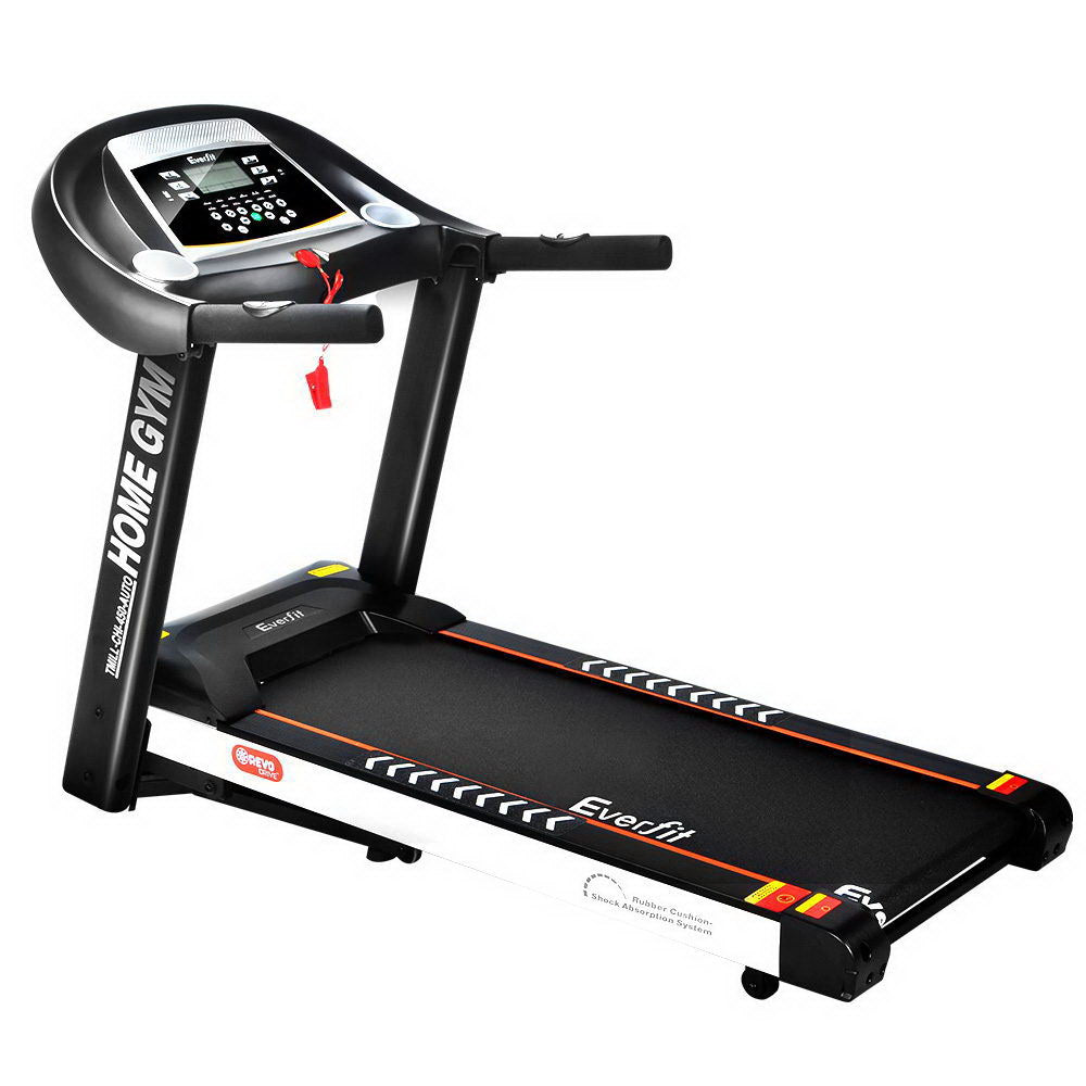 Everfit Electric Treadmill 45cm Incline Running Home Gym Fitness Machine Black-Sports &amp; Fitness &gt; Fitness Accessories-PEROZ Accessories