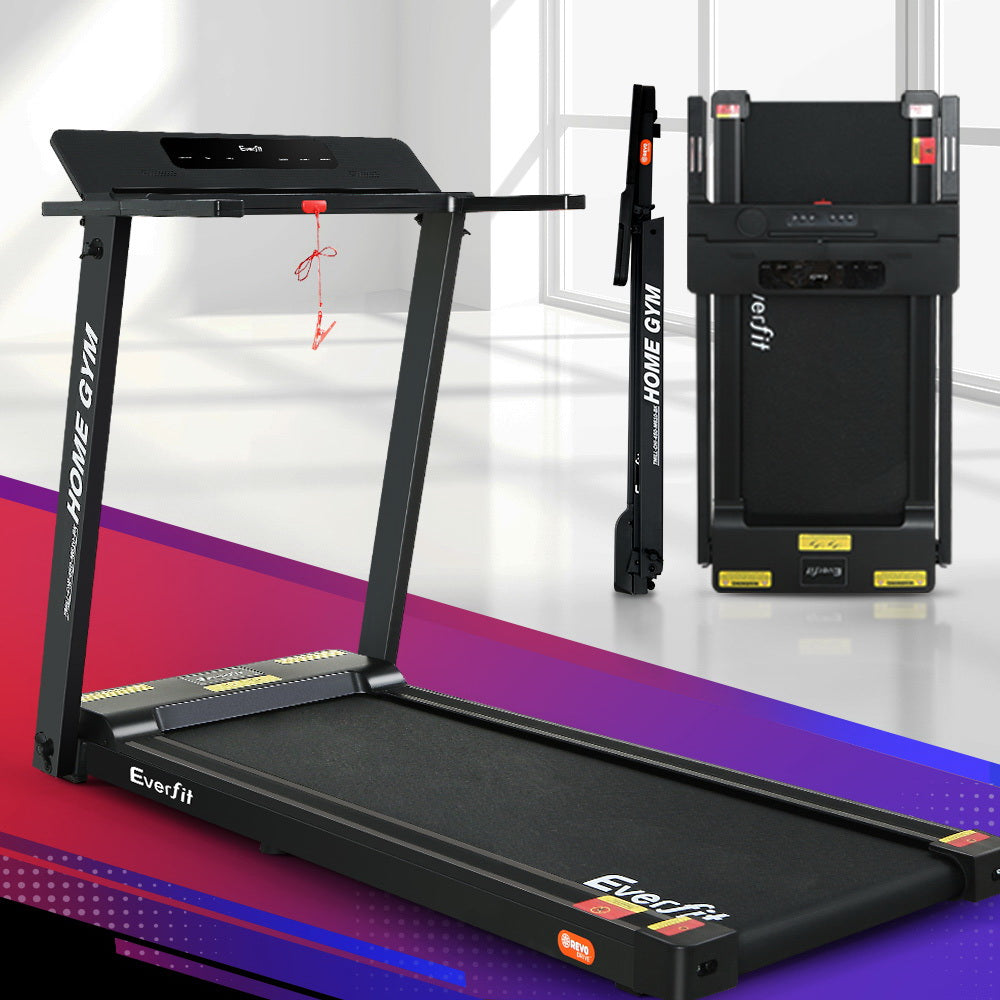 Everfit Treadmill Electric Fully Foldable Home Gym Exercise Fitness Black-Sports &amp; Fitness &gt; Fitness Accessories-PEROZ Accessories