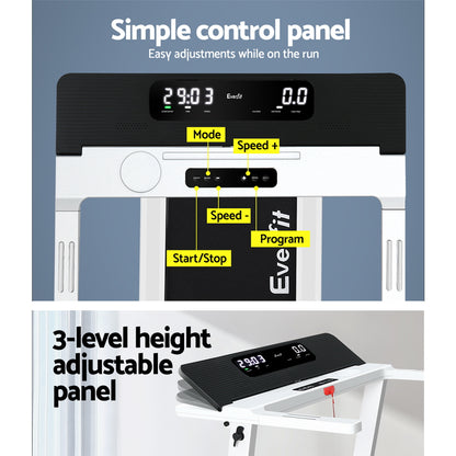 Everfit Treadmill Electric Fully Foldable Home Gym Exercise Fitness White-Sports &amp; Fitness &gt; Fitness Accessories-PEROZ Accessories