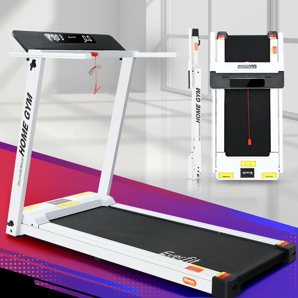 Everfit Treadmill Electric Fully Foldable Home Gym Exercise Fitness White-Sports &amp; Fitness &gt; Fitness Accessories-PEROZ Accessories