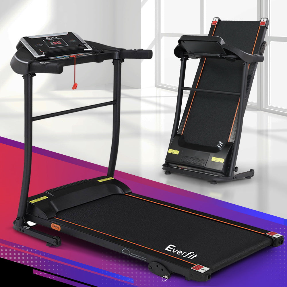 Everfit Electric Treadmill Incline Home Gym Exercise Machine Fitness 400mm-Sports &amp; Fitness &gt; Fitness Accessories-PEROZ Accessories