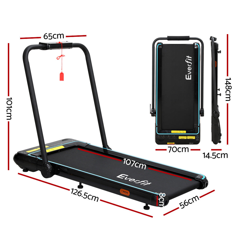 Everfit Treadmill Electric Walking Pad Home Office Gym Fitness Remote Control-Sports &amp; Fitness &gt; Fitness Accessories-PEROZ Accessories