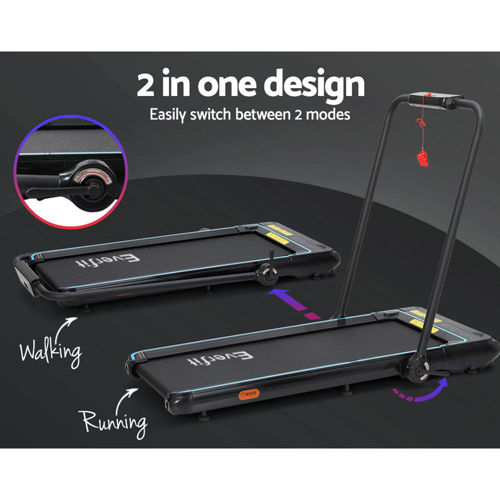 Everfit Treadmill Electric Walking Pad Home Office Gym Fitness Remote Control-Sports &amp; Fitness &gt; Fitness Accessories-PEROZ Accessories