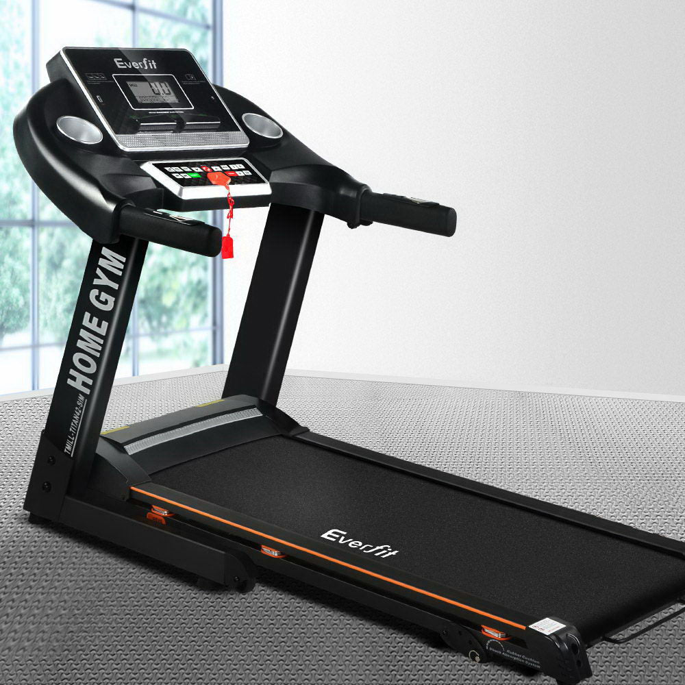 Everfit Electric Treadmill 420mm 18kmh Home Gym Exercise Machine Fitness Equipment Physical-Sports &amp; Fitness &gt; Fitness Accessories-PEROZ Accessories