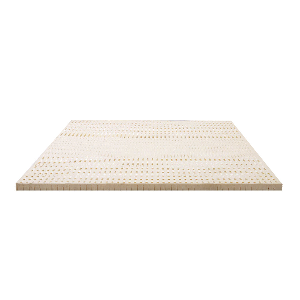 Giselle Bedding Pure Natural Latex Mattress Topper 7 Zone 5cm Double-Home &amp; Garden &gt; Bedding-PEROZ Accessories