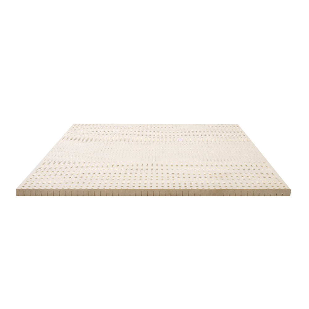 Giselle Bedding 7 Zone Latex Mattress Topper Underlay 7.5cm Queen Mat Pad Cover-Home &amp; Garden &gt; Bedding-PEROZ Accessories