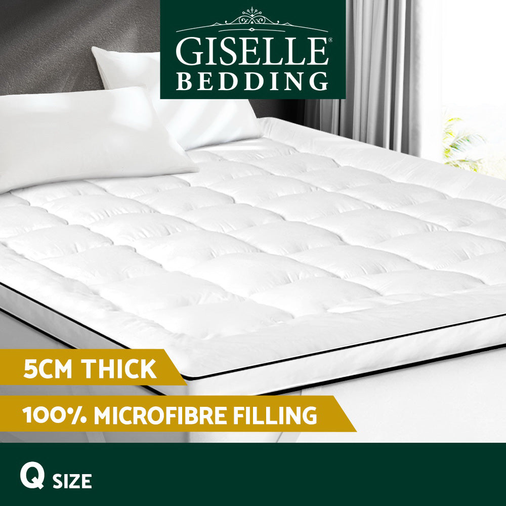 Giselle Bedding Mattress Topper Pillowtop - Queen-Home &amp; Garden &gt; Bedding-PEROZ Accessories