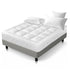 Giselle Queen Mattress Topper Pillowtop 1000GSM Microfibre Filling Protector-Home & Garden > Bedding-PEROZ Accessories