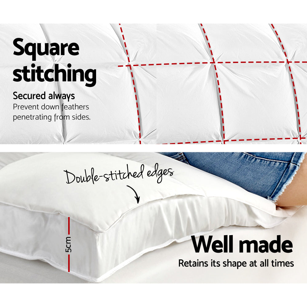 Giselle Queen Mattress Topper Pillowtop 1000GSM Microfibre Filling Protector-Home &amp; Garden &gt; Bedding-PEROZ Accessories