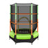 Everfit Trampoline 4.5FT Kids Trampolines Cover Safety Net Pad Ladder Gift Green-Sports & Fitness > Trampolines-PEROZ Accessories