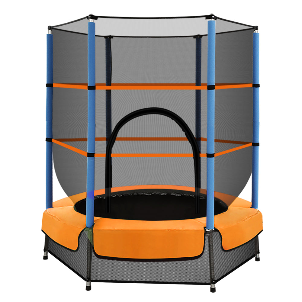 Everfit 4.5FT Trampoline Round Trampolines Kids Enclosure Outdoor Indoor Gift-Sports &amp; Fitness &gt; Trampolines-PEROZ Accessories