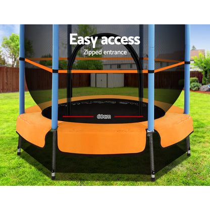 Everfit 4.5FT Trampoline Round Trampolines Kids Enclosure Outdoor Indoor Gift-Sports &amp; Fitness &gt; Trampolines-PEROZ Accessories