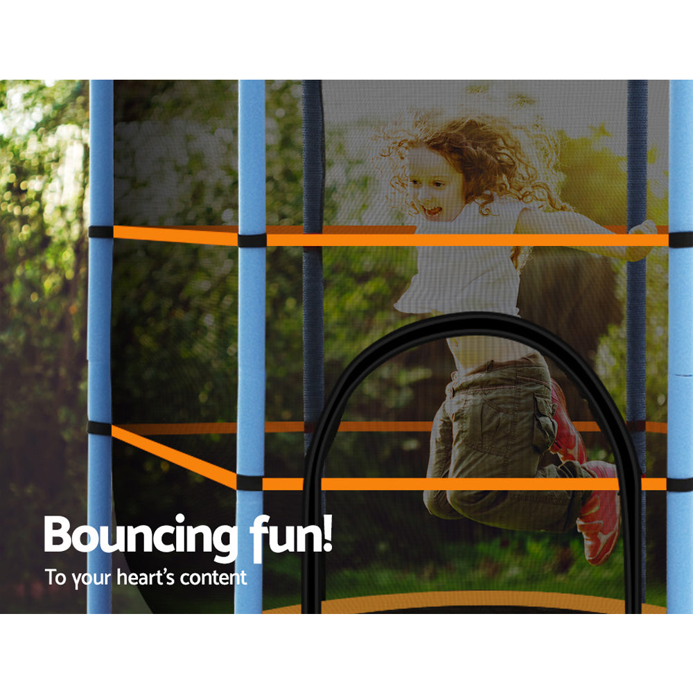 Everfit 4.5FT Trampoline Round Trampolines Kids Enclosure Outdoor Indoor Gift-Sports &amp; Fitness &gt; Trampolines-PEROZ Accessories