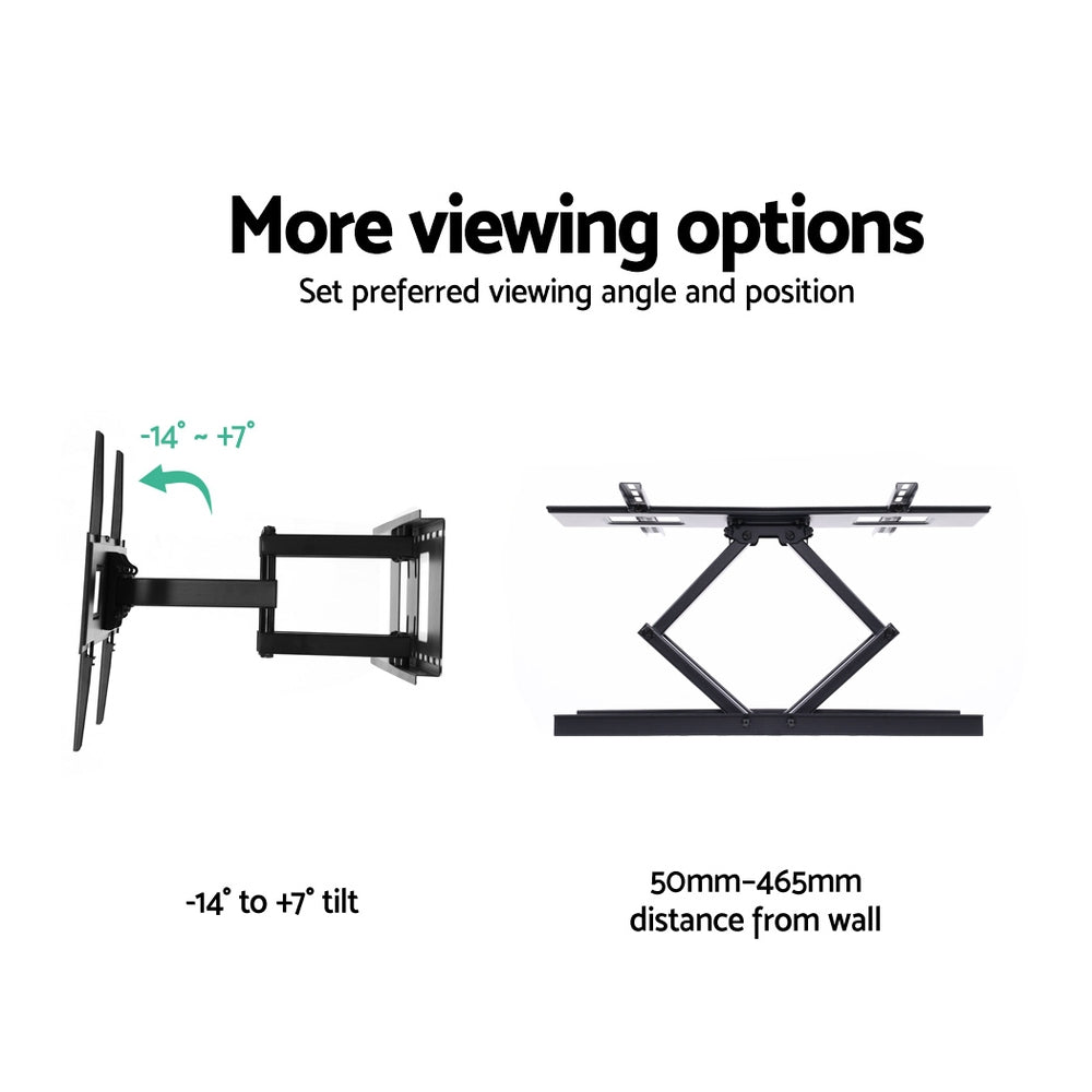 Artiss TV Wall Mount Bracket Tilt Swivel Full Motion Flat LED LCD 32 42 50 55 60 65 70 inch-Audio &amp; Video &gt; TV Accessories - Peroz Australia - Image - 3