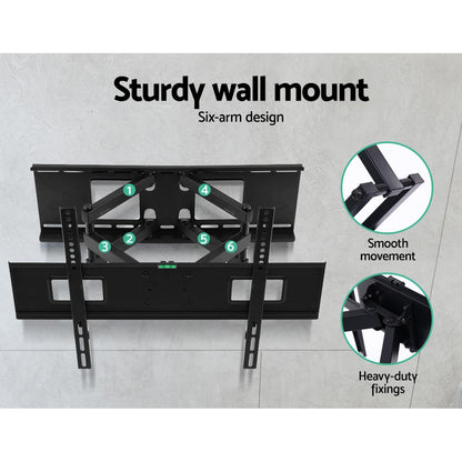 Artiss TV Wall Mount Bracket Tilt Swivel Full Motion Flat LED LCD 32 42 50 55 60 65 70 inch-Audio &amp; Video &gt; TV Accessories - Peroz Australia - Image - 6