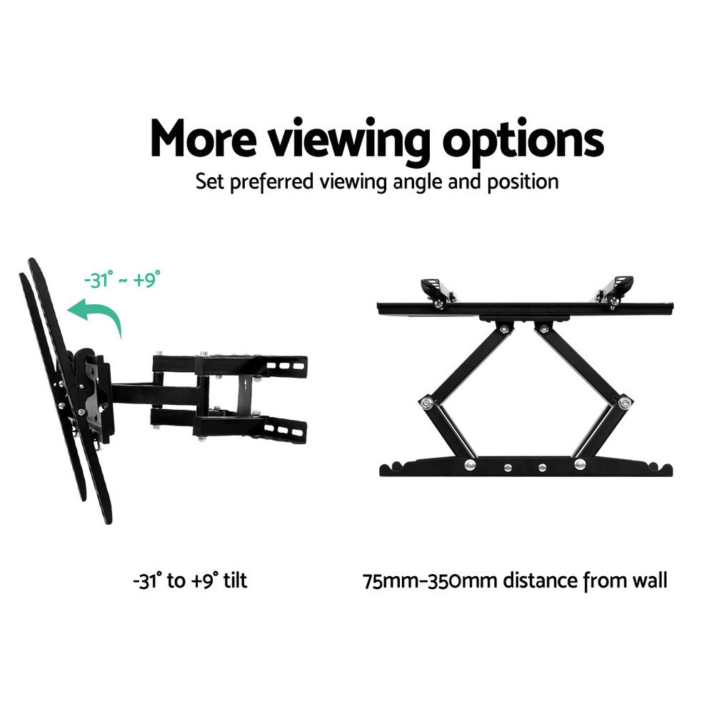 Artiss TV Wall Mount Bracket Tilt Swivel Full Motion Flat Slim LED LCD 23 32 42 50 55 inch-Audio &amp; Video &gt; TV Accessories - Peroz Australia - Image - 3